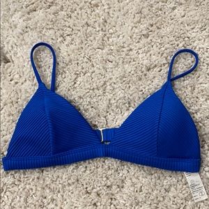 Blue bathing suit top